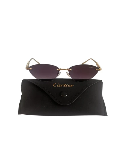 CARTİER KADIN CAT EYE SİYAH ŞIK GÜNEŞ GÖZLÜĞÜ ürün görseli 1