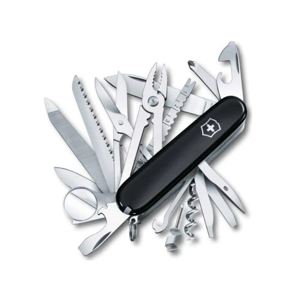 Victorinox Vt 1.6795.3 Kamp Çakı Swisschamp Siyah Siyah ürün görseli 1