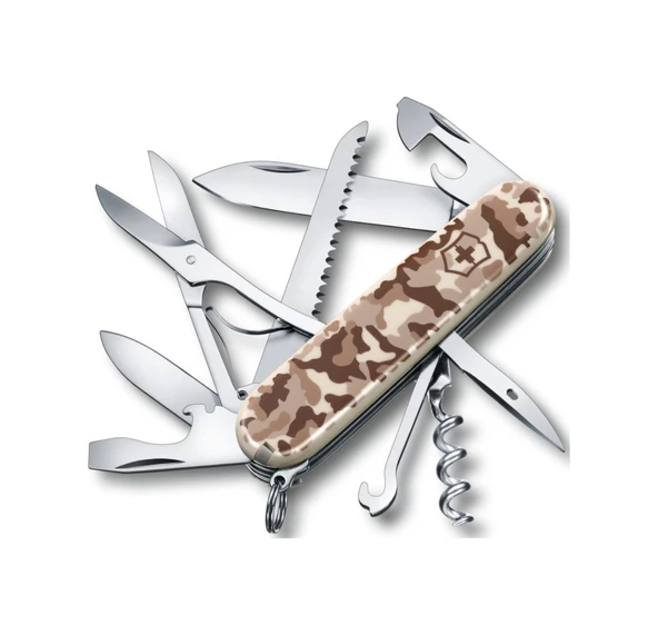 Victorinox Kamp Çakı- Vt 1.3713.941 Huntsman Desert Kamuflaj Desenli Kahverengi - Krem ürün görseli 1