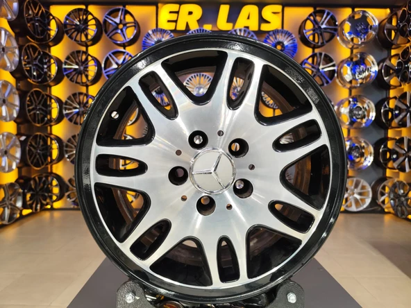 4 Adet MERCEDES ORIJINAL 6*16 5*112 ET50 66.6 BLACK MACK JANT REVİZE EDİLMİŞ (Takım) ürün görseli 1