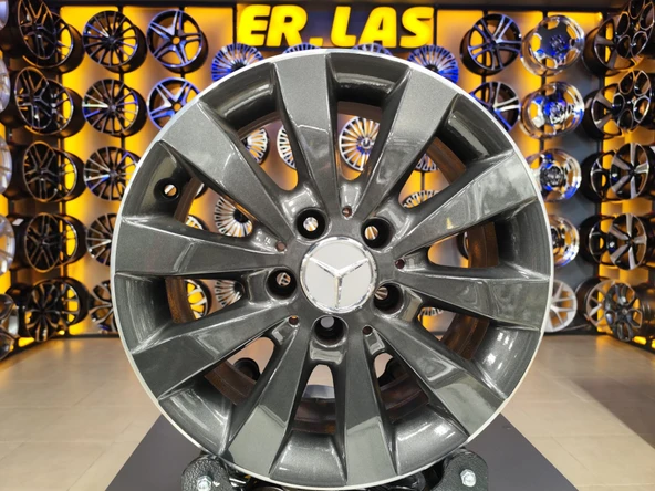 4 Adet MERCEDES ORIJINAL 6.5*16 5*112 ET52 66.6 FÜME JANT REVİZE EDİLMİŞ (Takım) ürün görseli 1