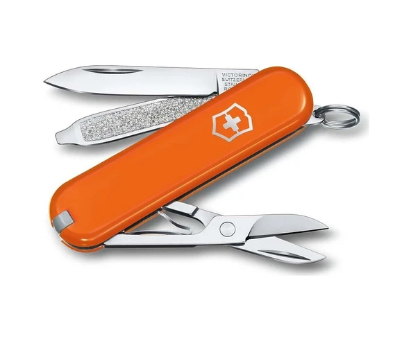 Victorinox 0.6223.83G Mango Tango Classic Kamp Çakı Turuncu ürün görseli 1