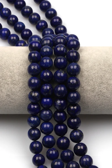 Lapis Lazuli (AA Kalite) Doğal Taş Dizi 10 mm Küre Kesim - DZ-1112 ürün görseli 1