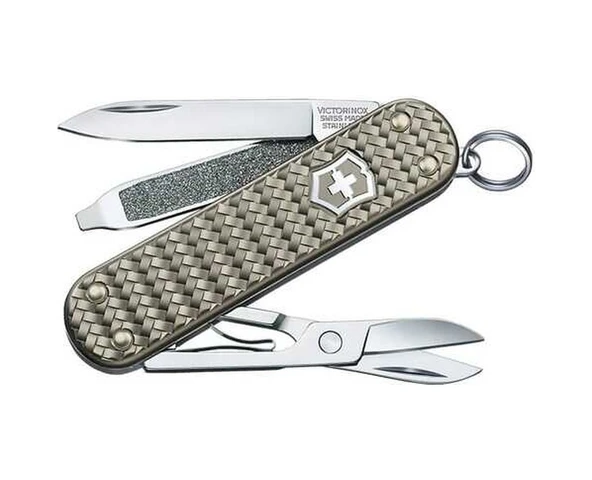 Victorinox Kamp Çakı Klasik Sd Alox 58mm Gri Gümüş ürün görseli 1