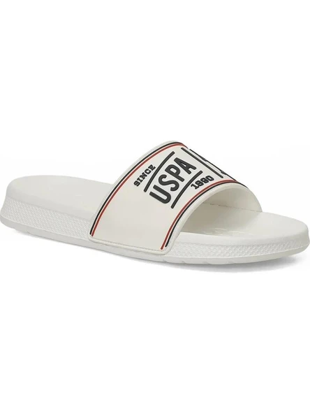 U.S.POLO ASSN ROLAND 6FX BEYAZ UNİSEX ANATOMİK SPOR PLAJ TERLİĞİ ürün görseli 1