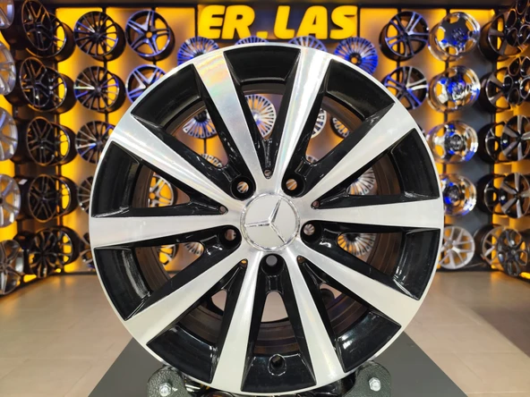 4 Adet MERCEDES ORIJINAL 6.5*16 5*112 ET49 66.6 BLACK MACK JANT REVİZE EDİLMİŞ (Takım) ürün görseli 1