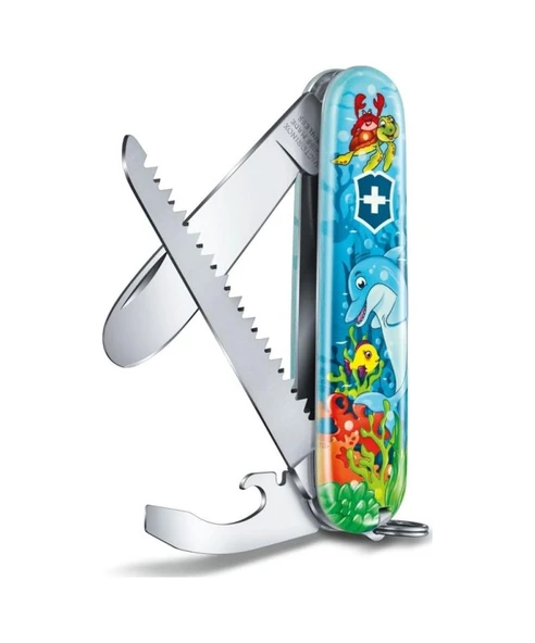 ​Victorinox 0.2373.E1 My First Victorinox Yunus Desenli Kamp Çakı ve B Çok Renkli ürün görseli 1