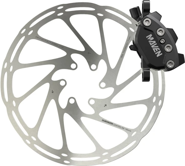 Sram Maven Base 4 Piston Hidrolik Disk Fren Seti Ön Arka - Resim 6