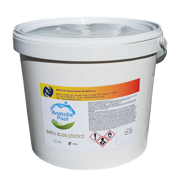 Anatolia Pool Bağlı Klor Çözücü 10 Kg (Bound Chlorine Solver) ürün görseli 1