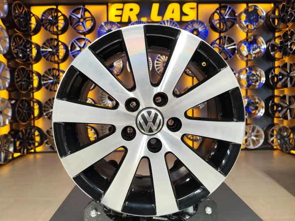 4 Adet VOLKSWAGEN ORIJINAL 7*16 5*112 ET45 57.1 BLACK MACK JANT REVİZE EDİLMİŞ (Takım) ürün görseli 1