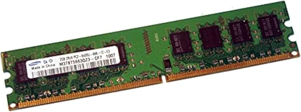 Samsung 2gb 800MHZ PC2-6400U Ddr2 M378T5663QZ3-CF7  Masaüstü Pc Ram  Masaüstü Pc Ram ürün görseli 1
