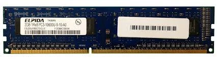 Elpida EBJ20UF8BCF0-DJ-F 2gb PC3-10600 DDR3-1333MHZ Cl9 240-PIN Masaüstü Ram Bellek ürün görseli 1