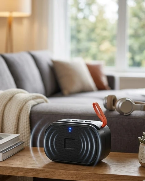 Taşınabilir Kablosuz Bluetooth Hoparlör Usb Tf Kart Destekli Ses Sistemi ürün görseli 1