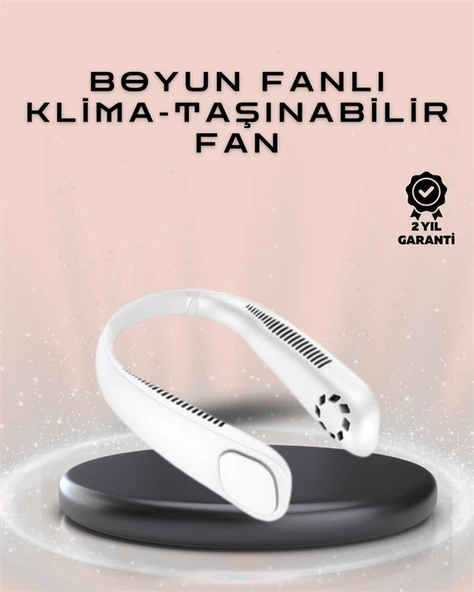 Giyilebilir Sessiz Fan | 224g Hafif, Bladeless Güvenli Tasarım, 5 Vitesli Soğutma, USB Şarjlı Fan ürün görseli 1