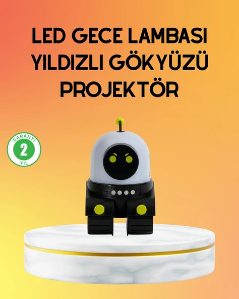 Taşınabilir Lityum Bataryalı Led Gece Lambası Ve Projektör ürün görseli 1