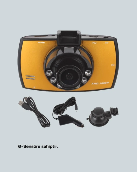 Full Hd Araç Kamerası G Sensor Gece Görüşlü Dash Cam - Resim 3