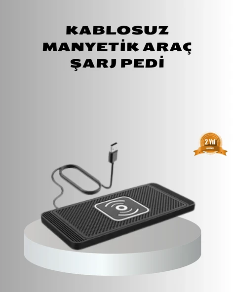 Manyetik Şarj Pedi 7.5w 10w 15w Hızlı Şarj Kaymaz Tabanlı ürün görseli 1