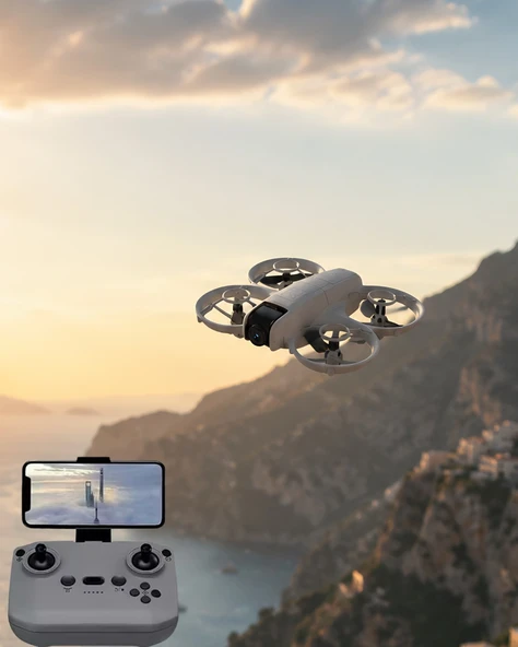 Uzaktan Kumandalı Mini Drone Hd Kamera Işıklı Tasarım ürün görseli 1