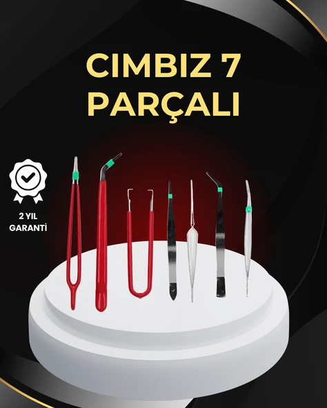 Model Yapımı Ve Anakart Tamiri İçin Hassas 7’li Cımbız Seti ürün görseli 1