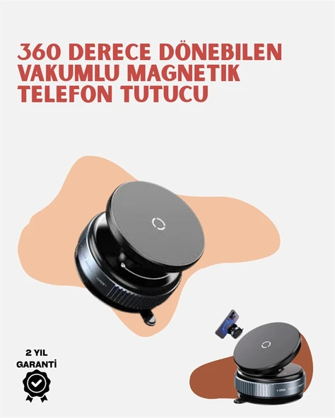 Evrensel Uyumlu Manyetik Araç Telefon Standı – Dayanıklı Alüminyum Gövde ürün görseli 1
