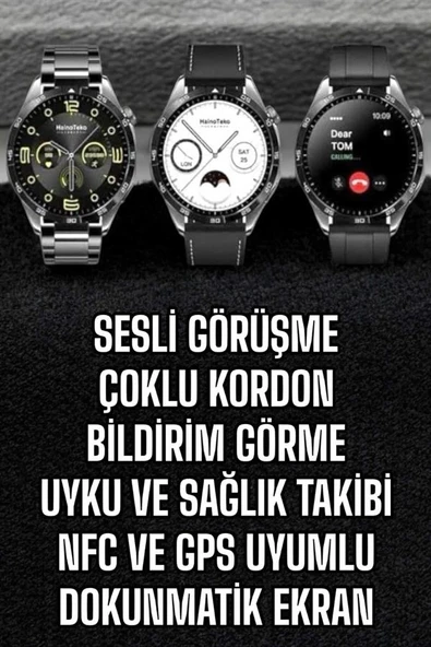 Akıllı Saat Titreşimli Amoled Ekran Uyku Ve Sağlık Takibi Sesli Görüşme ürün görseli 1