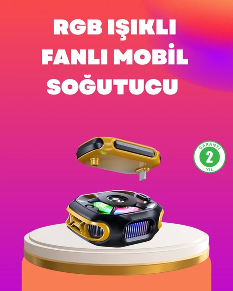Type-c Girişli Aı Modlu Yüksek Performanslı Telefon Soğutucu ürün görseli 1