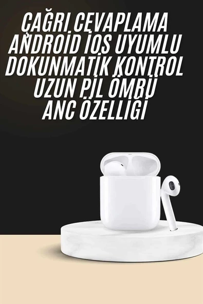 2. Nesil Bluetooth Android Ve İos Uyumlu Kablosuz Kulaklık Çağrı Cevaplama ürün görseli 1