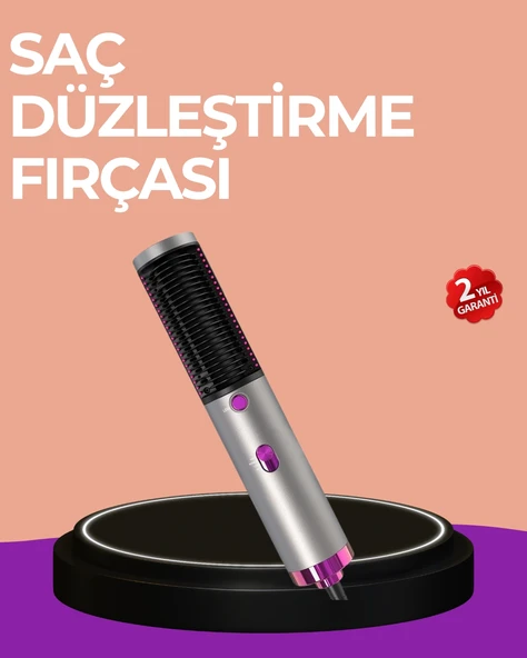 Hacim Veren Ve Saç Elektriklenmesini Önleyen Sıcak Hava Fırçası ürün görseli 1
