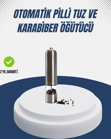 Otomatik Baharat Değirmeni Paslanmaz Gövde Ergonomik Tasarım ürün görseli 1