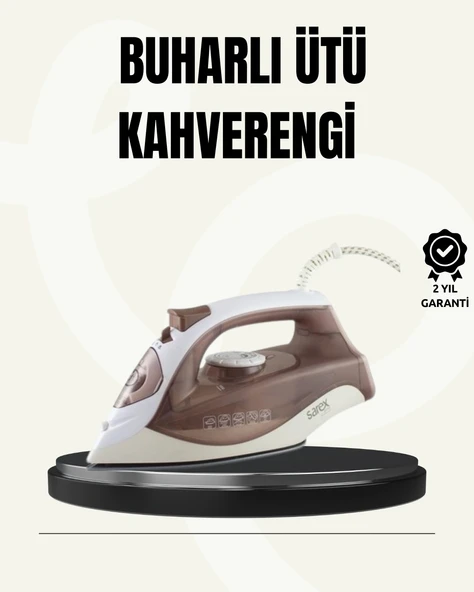 Buharlı Ütü 2200w Seramik Taban 300 Ml Kahverengi Dikey Ütüleme ürün görseli 1