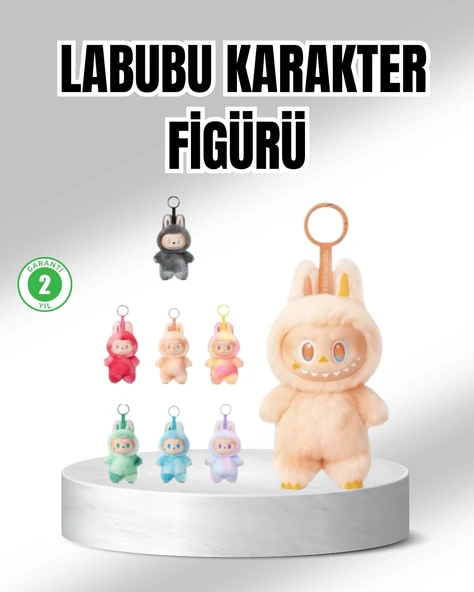 Labubu Peluş Oyuncak – Koleksiyonluk Yumuşak Dekoratif Figür 20 Cm ürün görseli 1
