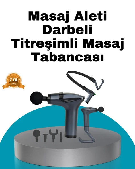 Taşınabilir 3in1 Masaj Aleti Şarjlı Titreşimli Esneme Bantlı ürün görseli 1