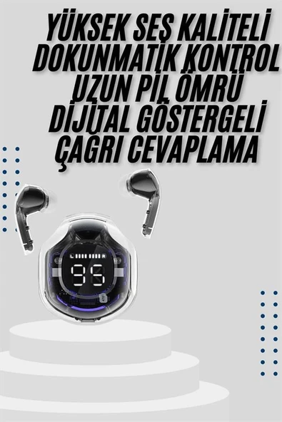 2025 Model Kablosuz Bluetooth Kulaklık Anc Enc Destekli Hifi Stereo ürün görseli 1