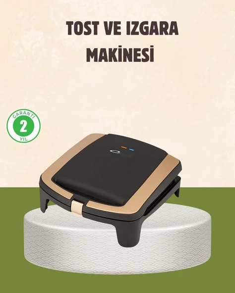 Tost Makinesi Isı Kontrollü 4 Dilim Kapasiteli ürün görseli 1