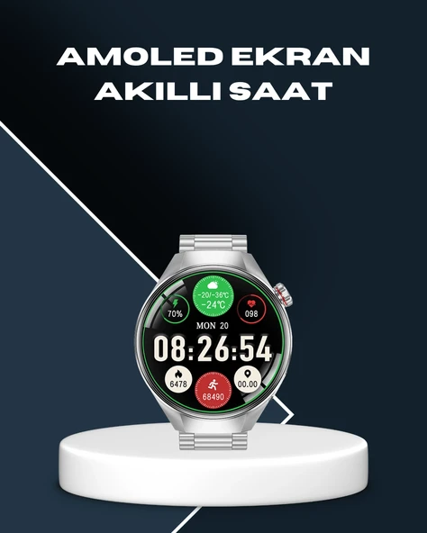 Akıllı Saat Bluetooth Görüşme Destekli – Spor, Sağlık Ve Bildirim Özellikli ürün görseli 1