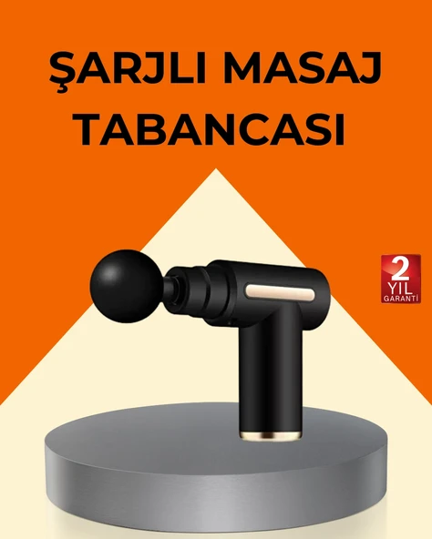 Şarjlı Kas Masaj Aleti 6 Kademe 4 Başlık Derin Doku Ems Titreşim Sporcu Masaj Tabancası ürün görseli 1