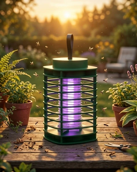 Led Sivrisinek Öldürücü Lamba Güçlü Uv Işık Ve Elektrikli Tuzak Sistemi ürün görseli 1