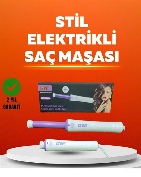 Hızlı Isınan, Kompakt Ve Güvenli – Tüm Saç Tiplerine Uygun Kıvırma Cihazı ürün görseli 1