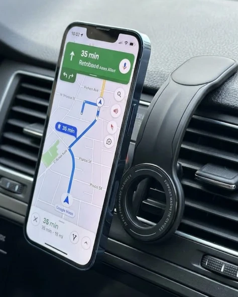 Evrensel Manyetik Araç Telefon Tutucu Yapışkan Tabanlı Telefon Standı ürün görseli 1