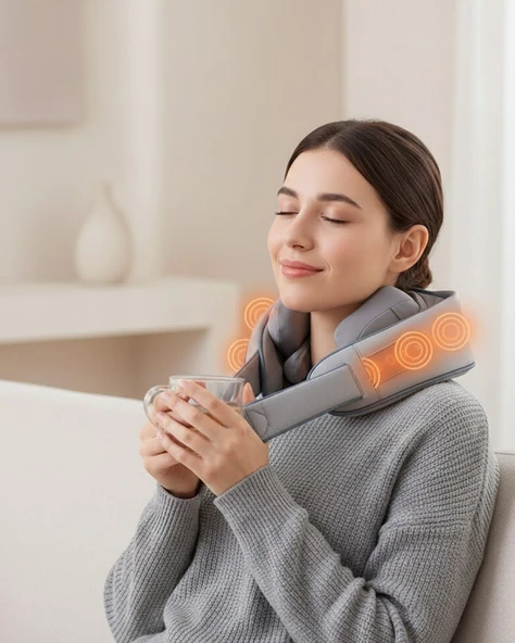 1800mah Pil Kapasiteli Boyun Masaj Aleti ürün görseli 1