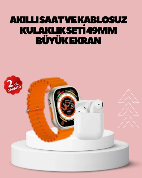Watch 9 Max Akıllı Saat 45 Mm Geniş Ekran Kulaklık Seti ürün görseli 1