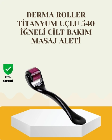 Titanyum Dermaroller 540 İğne Cilt Onarım Ve Kolajen Üretim Desteği ürün görseli 1