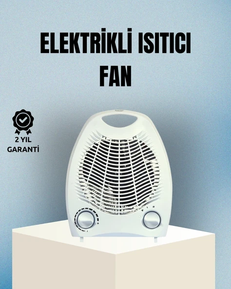Fanlı Elektrikli Isıtıcı – 3 Kademeli Isı Ayarı Ve Güvenli Kullanım ürün görseli 1