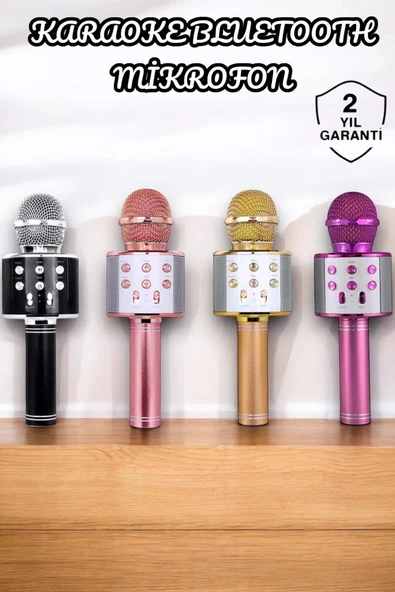 Şarjlı Ve Uzun Pil Ömürlü Karaoke Mikrofon Usb Bellek Destekli, Profesyonel Ses ürün görseli 1