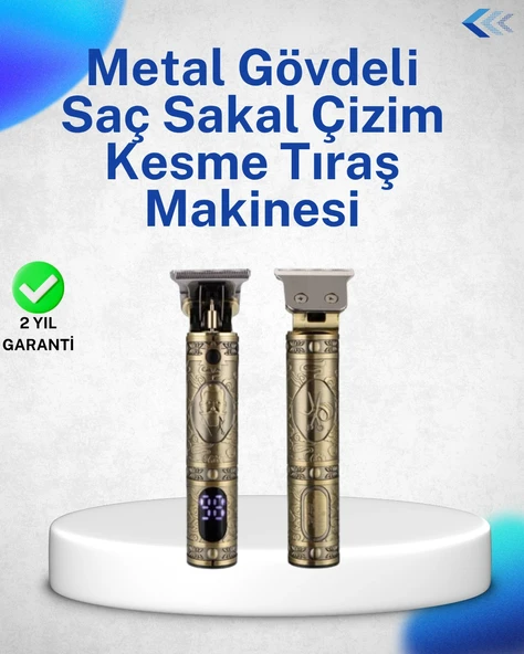 Dayanıklı Çelik Kafa Ve Güçlü Motorlu Saç Sakal Makinesi ürün görseli 1