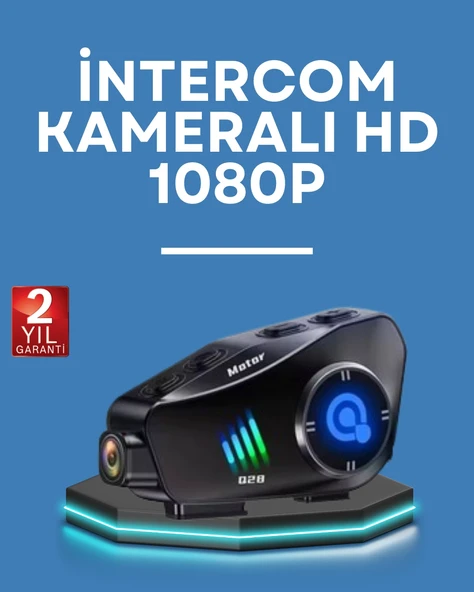 Q28 Kask Kulaklık 1080p Hd Kamera – Bluetooth 5.3, Su Geçirmez, Gürültü Azaltma ürün görseli 1
