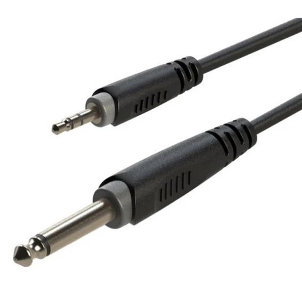 6.3MM GITAR 3.5 MM STEREO 1 METRE KABLO (ARA KABLO) ürün görseli 1