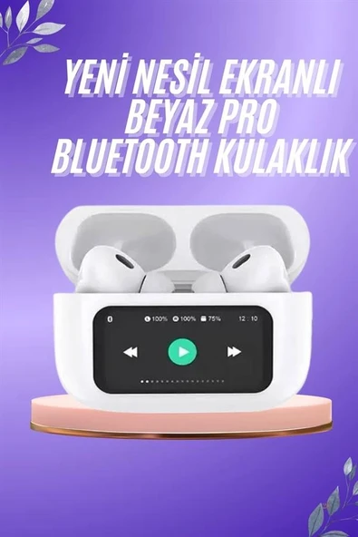 Dokunmatik Ekranlı Anc/enc Yeni Nesil Pro Bluetooth Kulaklık Dokunmatik Ekran ürün görseli 1