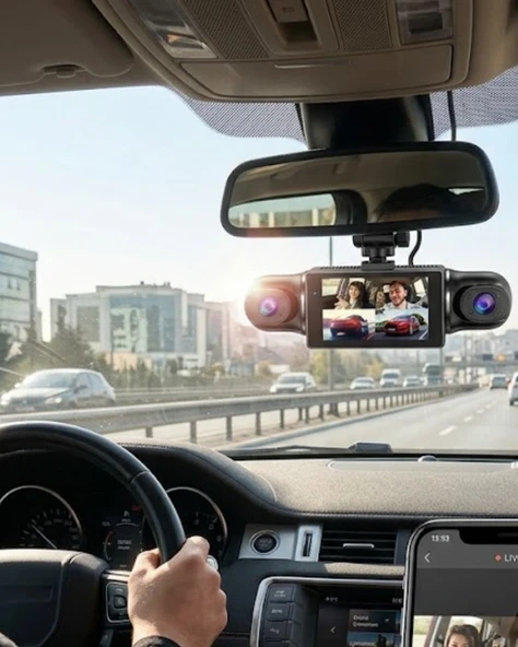 1080p Araç Kamerası Mobil Uygulama Bağlantılı G Sensörlü Güvenlik Sistemi ürün görseli 1