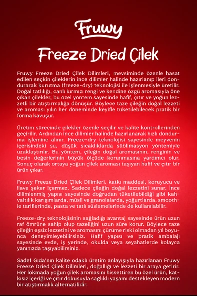 Freeze Dried Dilim Çilek - Resim 4